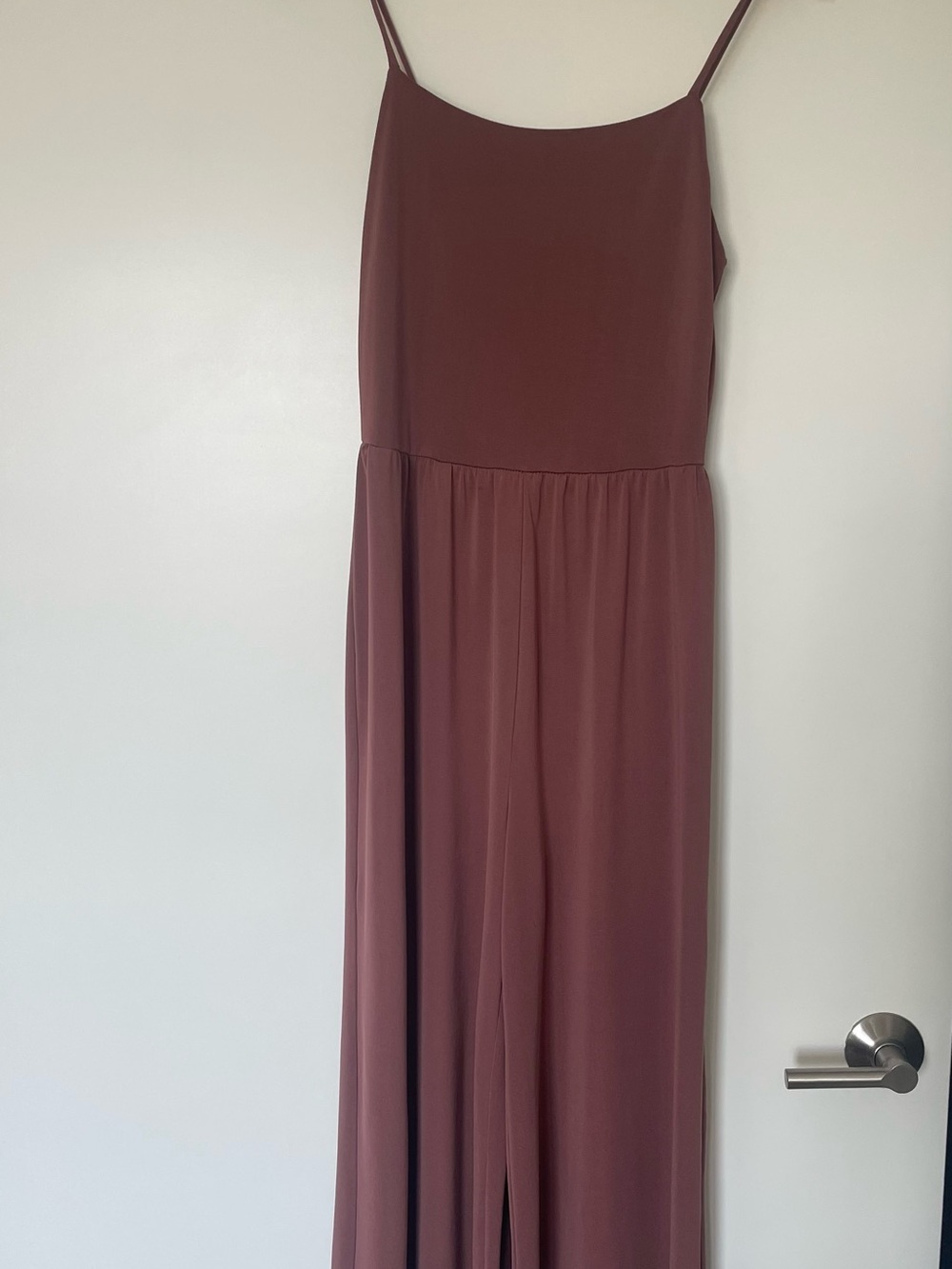Women's Mauve Spaghetti-Strap Wide-Legged Jumpsuit by Dex